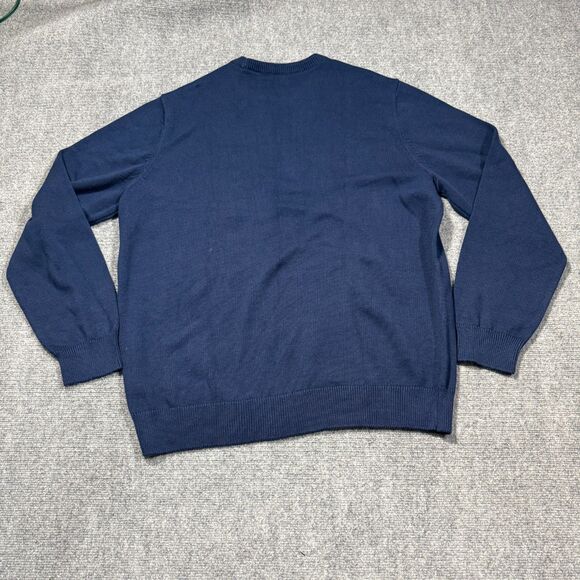 Vtg Chaps American Flag Sweater Mens XXL Blue Crewneck Patriotic USA - Picture 2 of 11